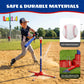 Latioi 3-in-1 T Ball Set for Toddlers & Kids 3-5, Adjustable Baseball Tee with Automatic Pitching Machine, Hanging Stand & 4 Balls, Indoor/Outdoor