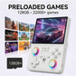 Newest R36MAX II 4.5" Retro Handheld Game Console, 128GB Portable Device(White)