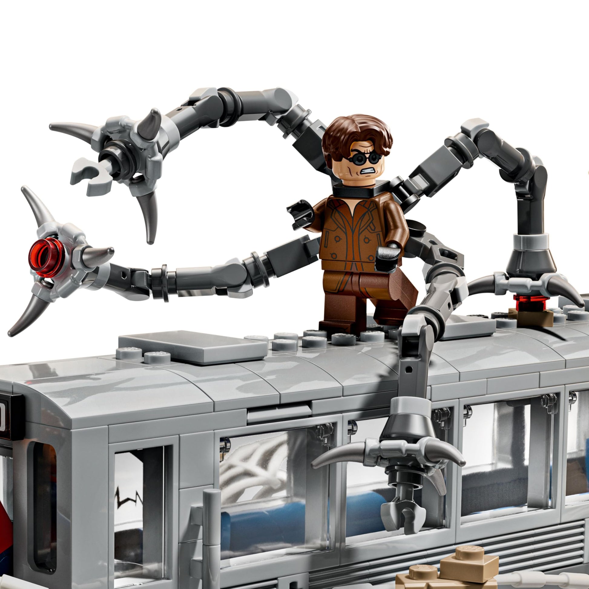 LEGO Marvel Spider-Man vs. Doc Ock Subway Train Scene - Action Figures Kids Toy - Spider-Man Building Toy for Boys & Girls, Ages 9+ - Marvel