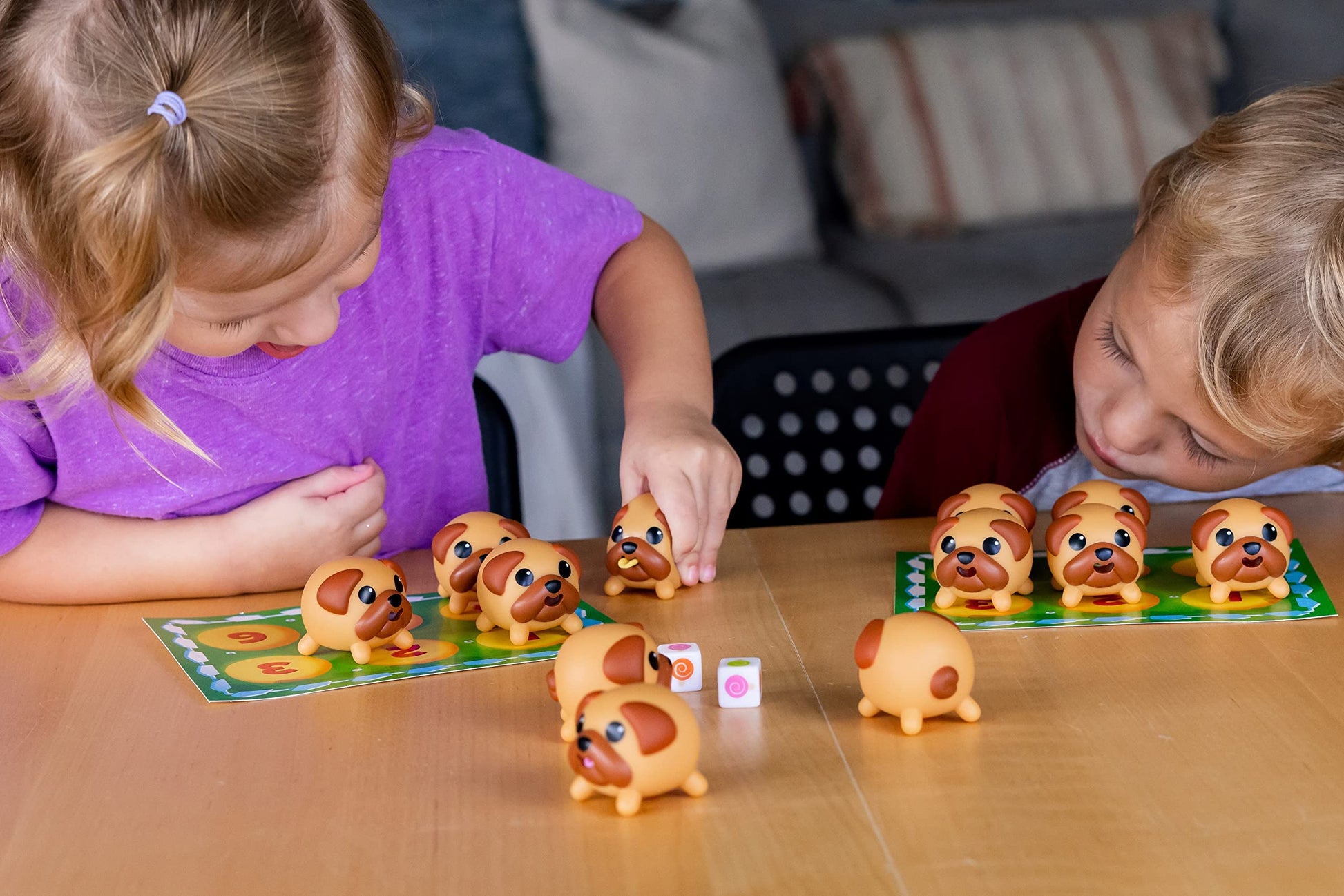 Tongues Out! The Squishy, Squeezy Preschool and Children Game - Educational Puppy Fidget Memory Color Matching Fun by Blue Orange Games - 2-4 Players