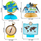 OSNIE 12 Travel Themed Honeycomb Centerpieces- Adventure Awaits Party Decor