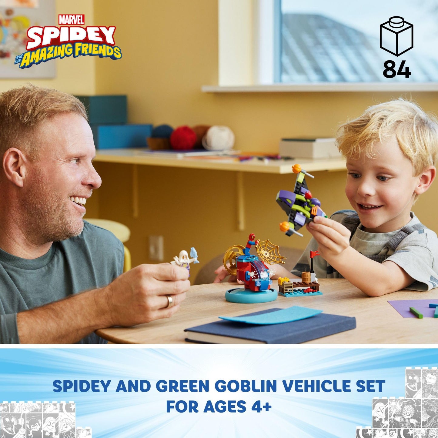 LEGO Marvel Spidey vs. Green Goblin, Super Hero Toy with Green Goblin Figure, Marvel Toy for Young Super Hero Fans, Spider-Man Toy for 4-6 Year Old