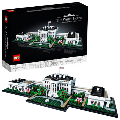 LEGO Architecture Collection: The White House 21054 - Model Building Kit, Creative Set for Adults and Teens, Energizing DIY Project, Iconic
