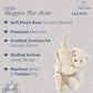 MON AMI Huggie The Bear Plush Lovey, 13.5-Inch Knotted Security Blanket