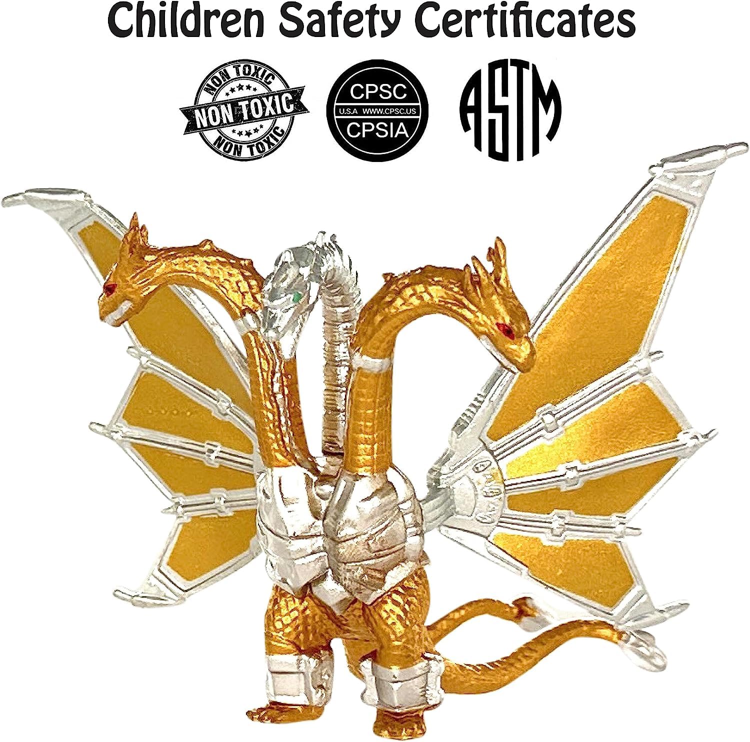TwCare Set of 10 Dinosaur vs Kong Dinosaur Dragon Toys Movable Joint Action Figures, King of The Monsters Shin Ultima Gamera Mecha MechaGodzilla