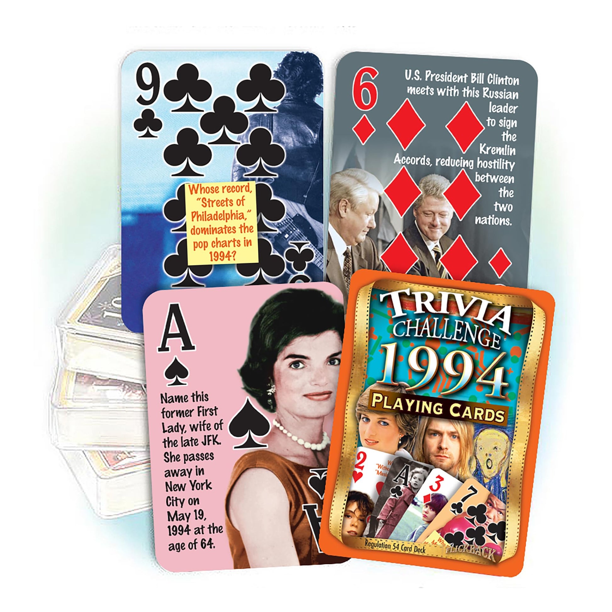 Flickback 1994 Trivia Playing Cards: Birthday or Anniversary Cards