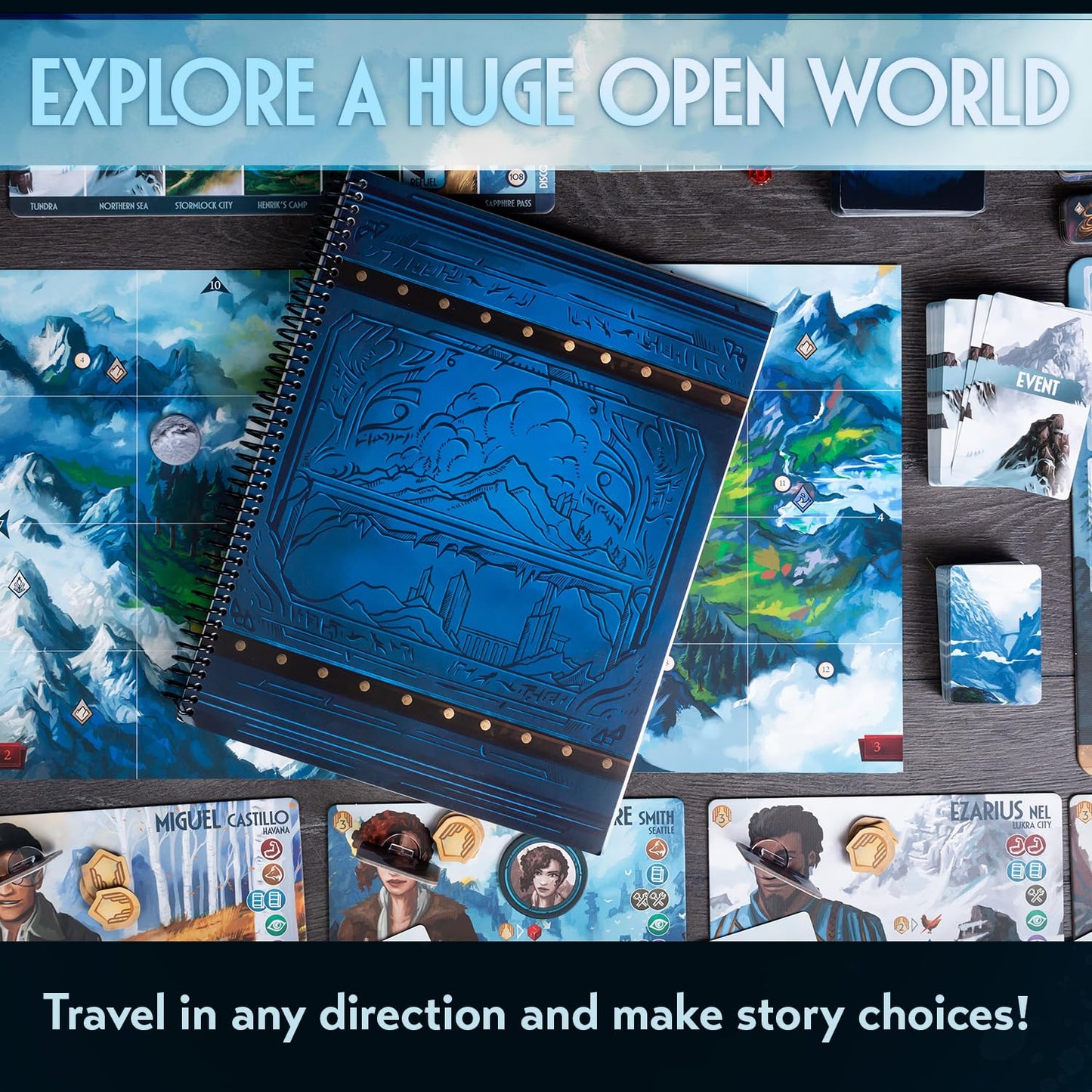 Sleeping Gods: Distant Skies by Red Raven Games | Cooperative Storybook Campaign with Exploration and Atlas Adventure | Standalone Sequel | 1-4