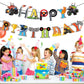 Monster Truck Birthday Banner Monster Truck Birthday Decorations Pre-Strung Monsters Trucks Happy Birthdays Banner Monsters Trucks Banners Cars B-day