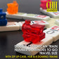 CHH Double 12 Mexican Train Number Dominoes - Travel Size with Zip Up Case, Hub & 8 Domino Trains - 91 Fun Size Numbered Dominoes