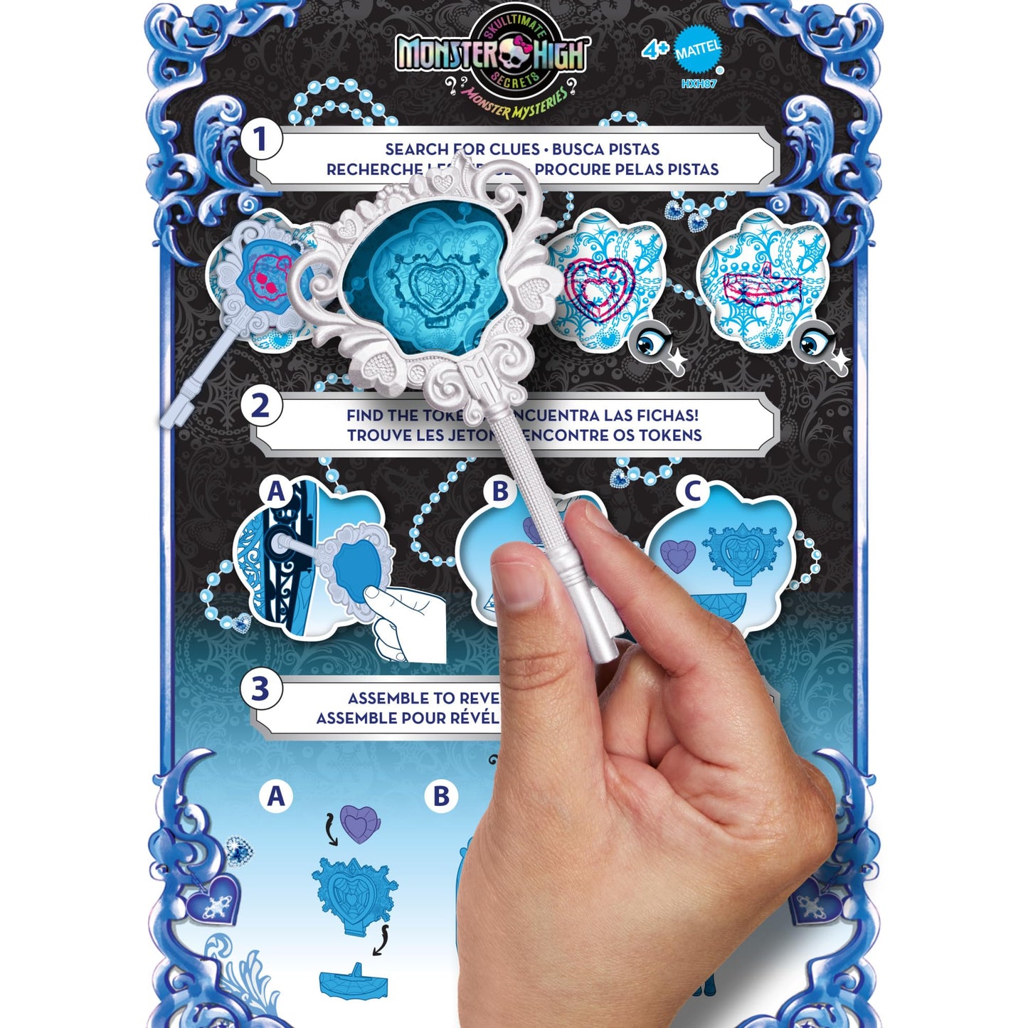 Monster High Skulltimate Secrets Doll & Accessories Set, Monster Mysteries Abbey Bominable with Dress-Up Closet & 19+ Surprises Including Clothes