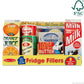 Melissa & Doug Fridge Fillers Grocery Play Food Cartons (8 Pieces) Wooden Toy Groceries, Pretend Play Food, Kitchen Accessories for Kids Ages 3+ - FSC