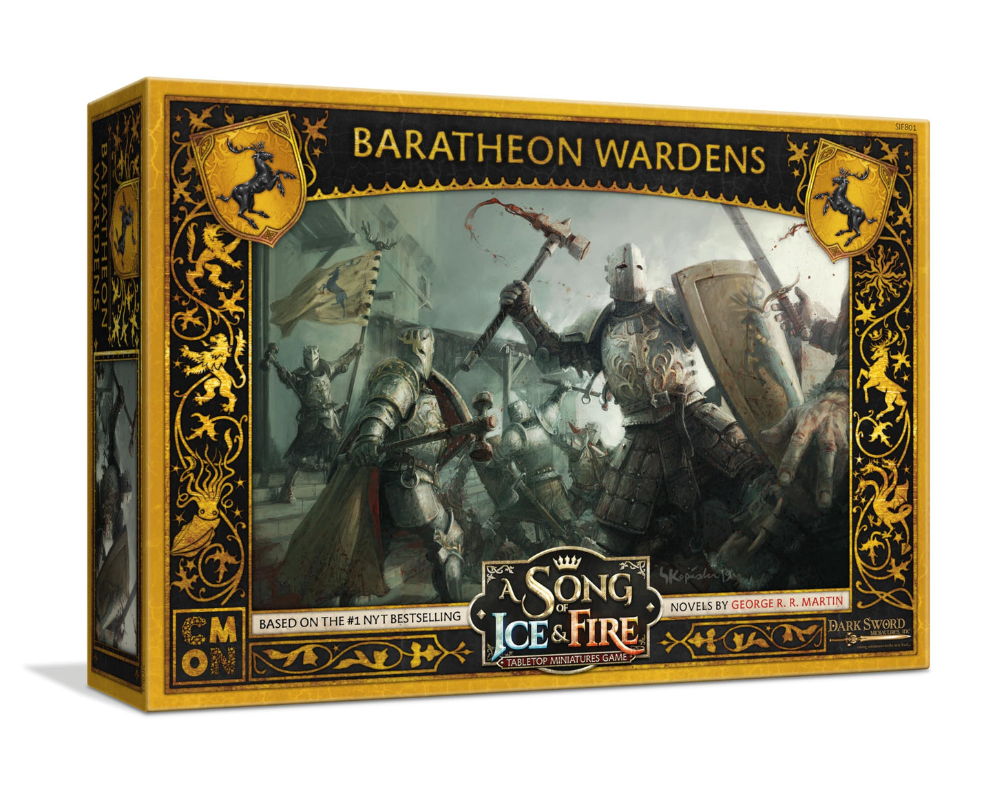 CMON A Song of Ice and Fire Tabletop Miniatures Baratheon Wardens Unit Box - Loyal Protectors of Storm's End, Strategy Game for Adults, Ages 14+, 2+
