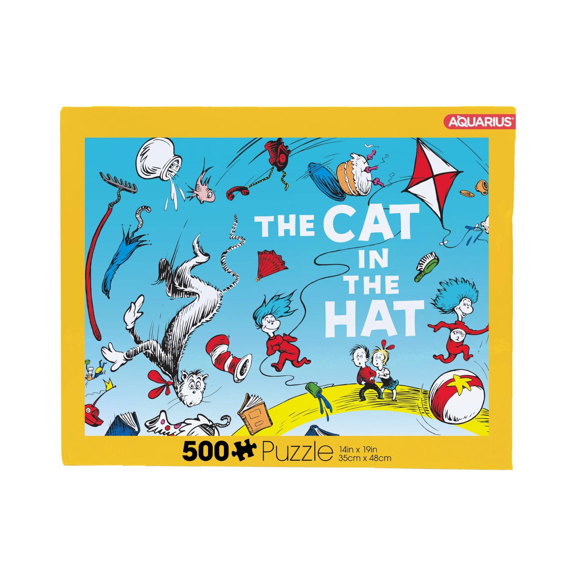 AQUARIUS Cat in The Hat Cartoon 500 Piece Jigsaw Puzzle
