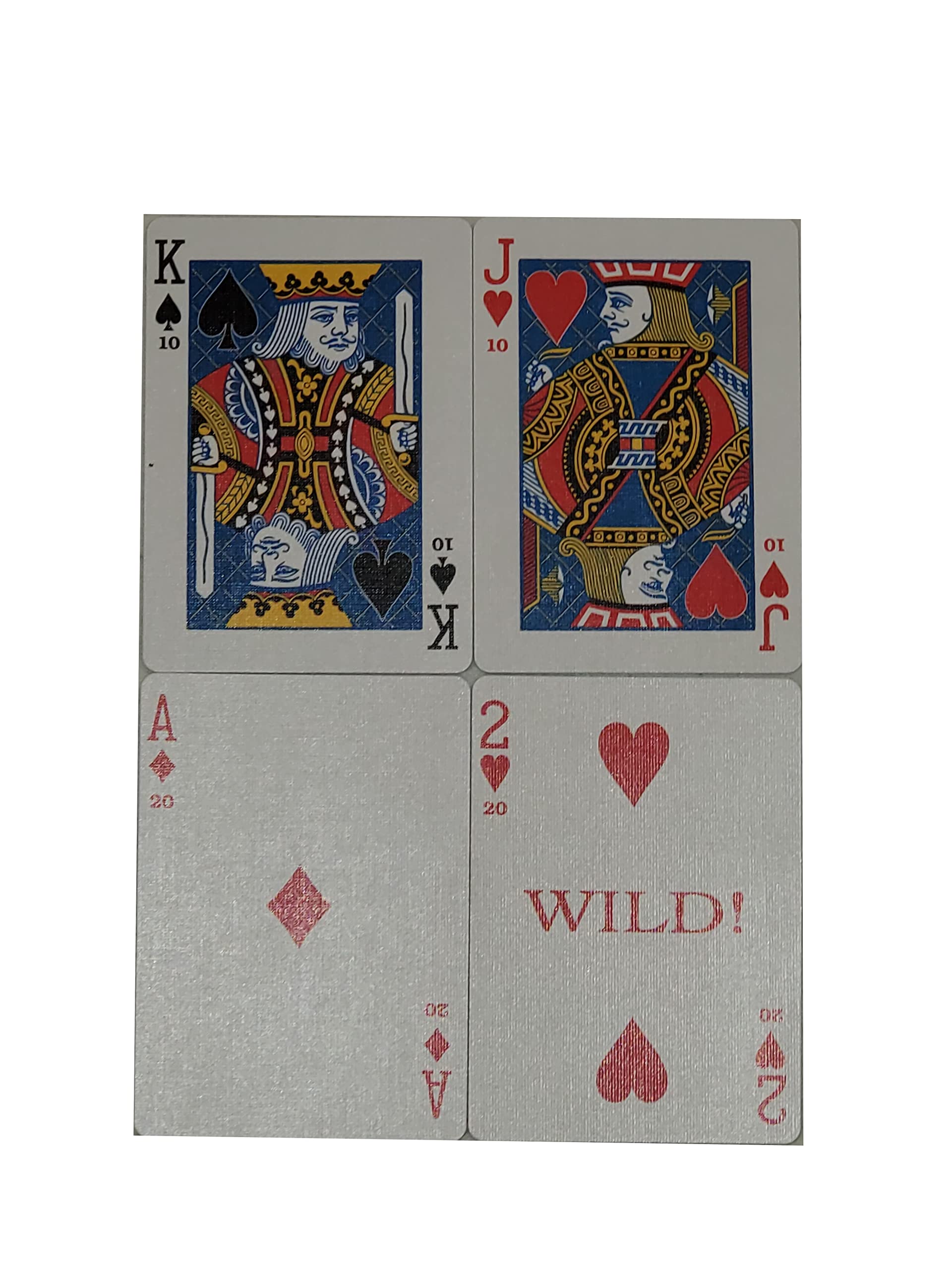Merz67 LLC 2 Deck Canasta Playing Cards Set w/Points, Blue Back