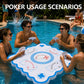 Floating Mahjong Table for Pool, Double-Sided Waterproof Game Tray for Mahjong, Poker, Cards & Dominoes - Portable Water Float Board for Adults, Hot