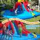 Whubefy 14.5x12.7ft Inflatable Water Slide 10 in 1 Kids Water Park Bounce House With 2 Water Slide, Top Sprayers, Climb Wall, Splash Pool, Blow up