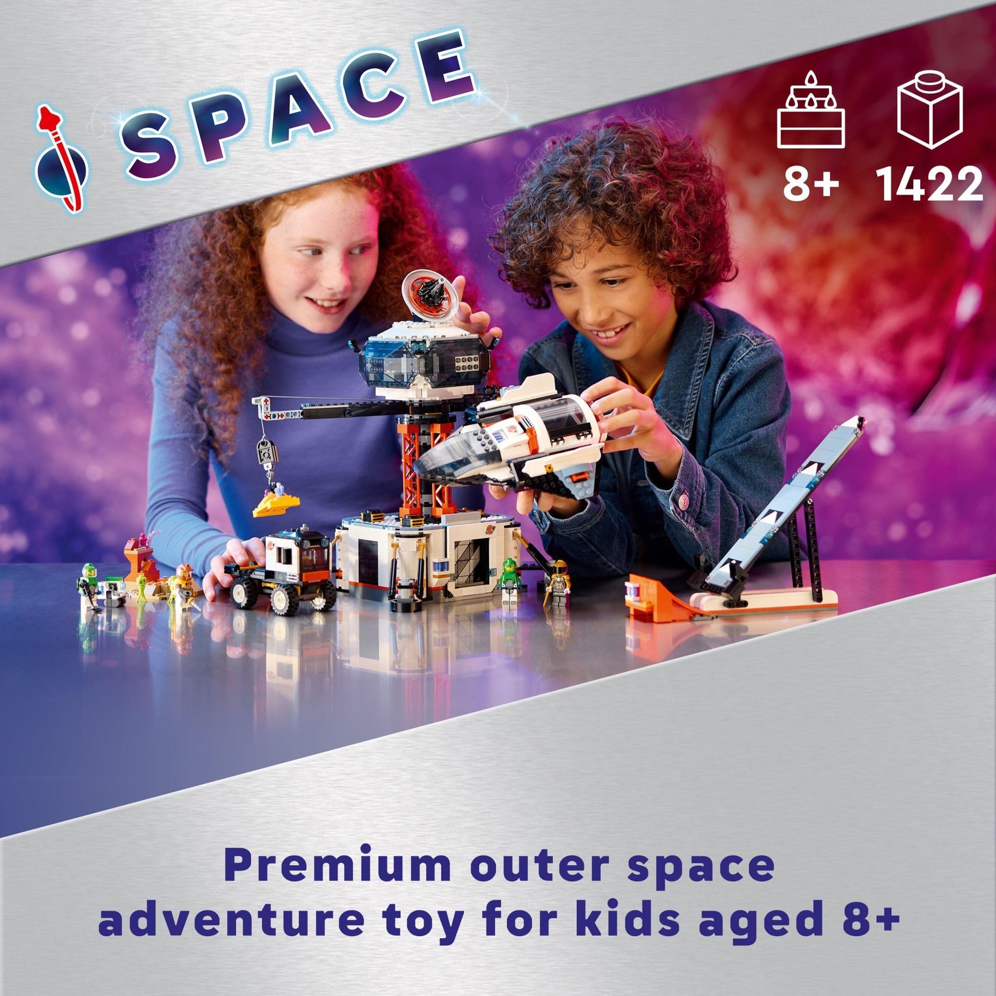 LEGO City Space Base and Rocket Launchpad, Planet Exploration Toy, Building Kit for Creative Role Play, Rocket Ship Toy for Kids Ages 8 Plus, 6