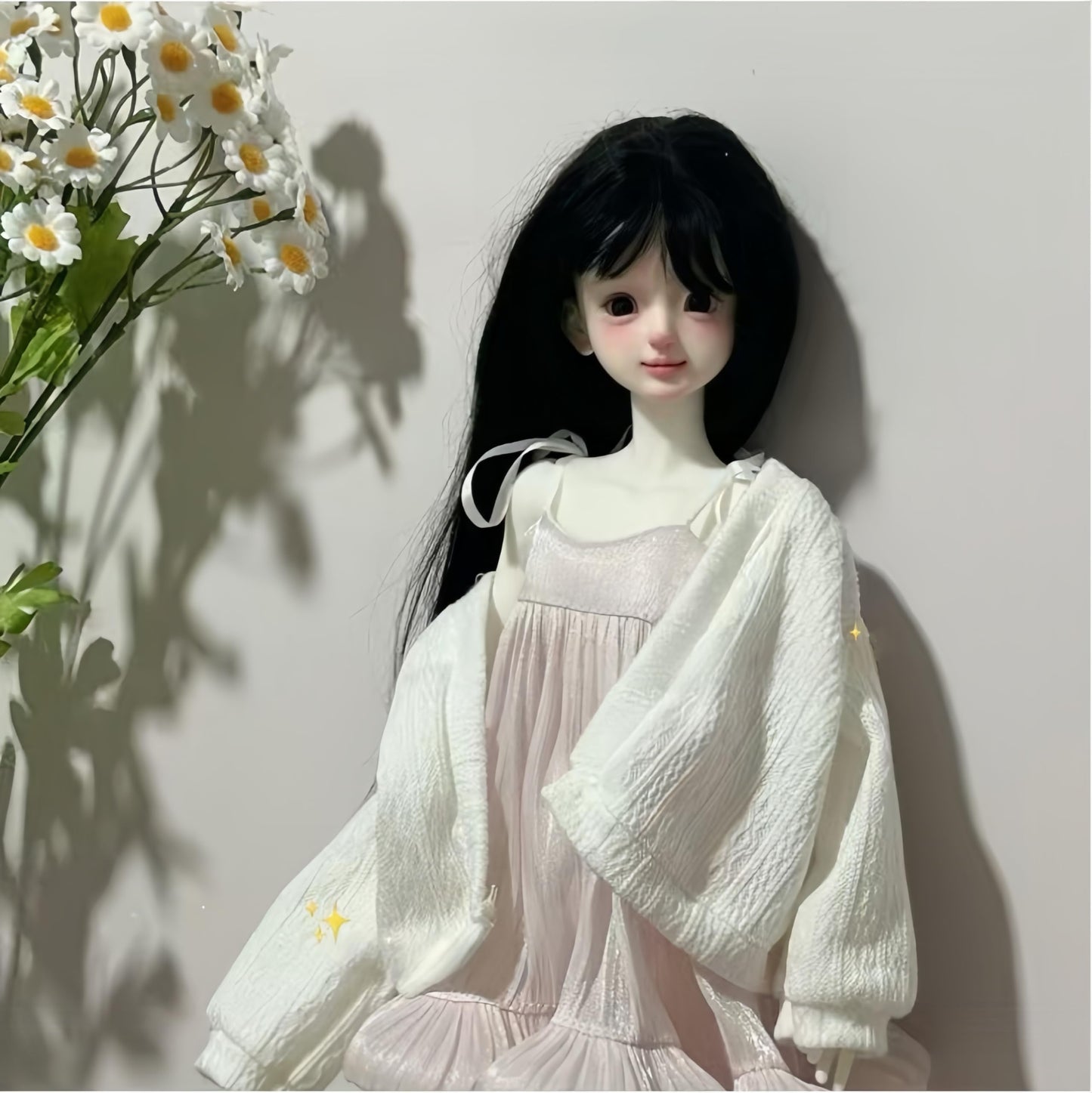 QGYDYH BJD Doll Clothes Handmade Fashions Clothes Suitable Cardigan Dress for 1/4 BJD Dolls (E)
