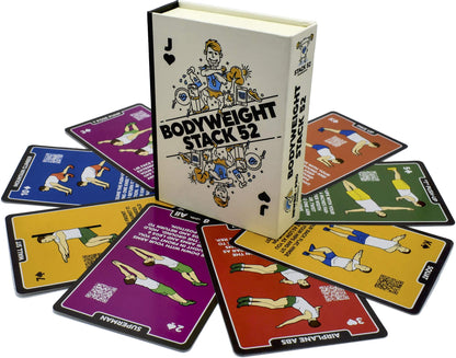 Stack 52 Bodyweight Exercise Cards: Workout Playing Card Game