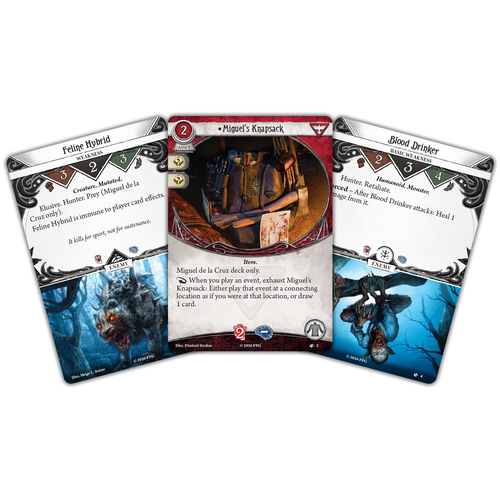 Asmodee Arkham Horror: The Card Game Miguel de la Cruz Investigator Deck - Survivor Role Deck with Traps & Tracking Abilities, Ages 14+, 1-4 Players