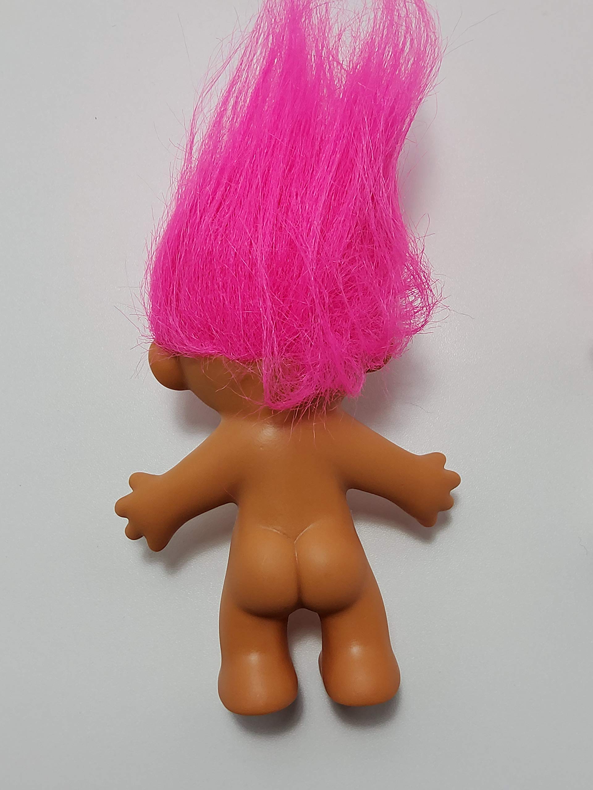Troll Doll Pink Hair Vintage Retro