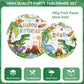 170 Pcs Dinosaur Birthday Decorations - Jungle Dino Party Supplies Sets, Includes Happy Birthday Dinner Plates Napkins, Flatware, Banners and Cups