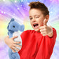 DolliBu Blue Seahorse Super Soft Stuffed Animal, Cute Realistic Stuffed Animals for Girls, Boys, Adults Animal Gifts, Kids Zoo Ocean Nursery Decor