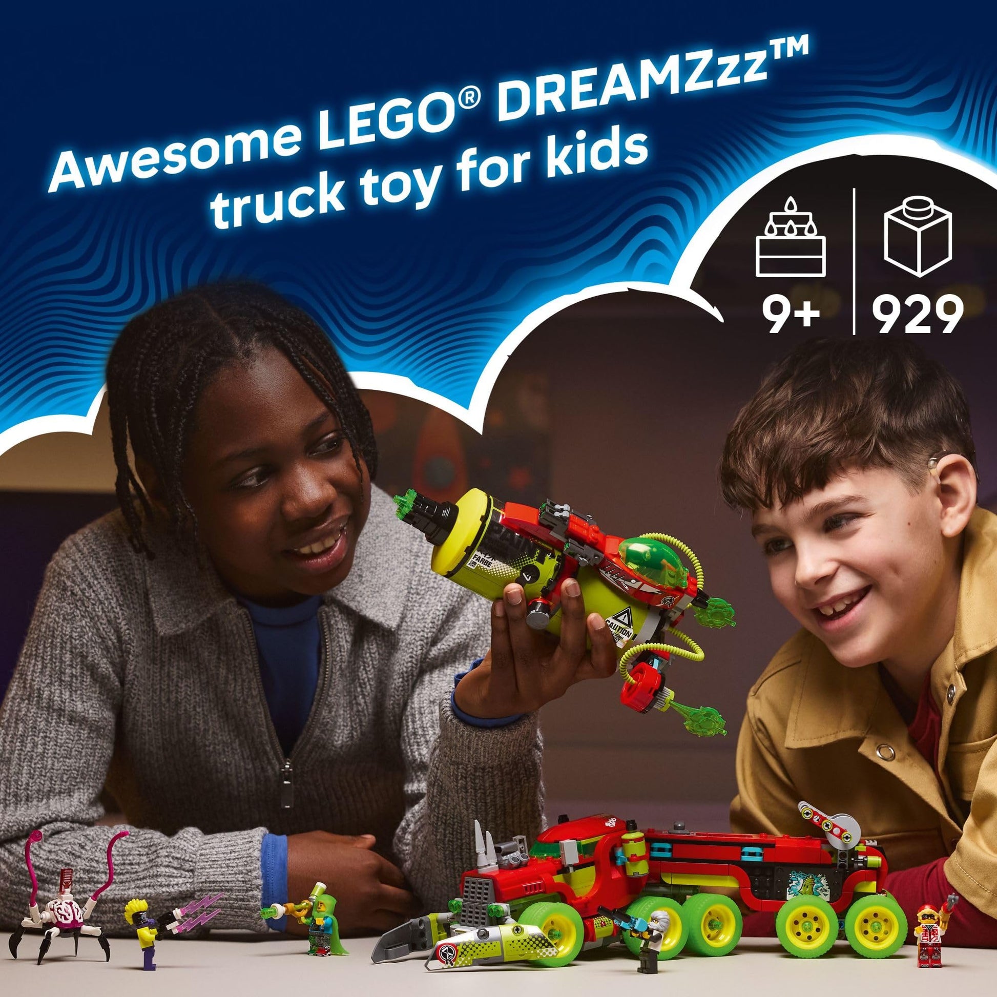 LEGO DREAMZzz Mateo’s Spray Paint Truck Building Toy for Kids - Pretend Play Set & 5 Toy Figures for Boys & Girls, Ages 9+ - Truck with 2 Building