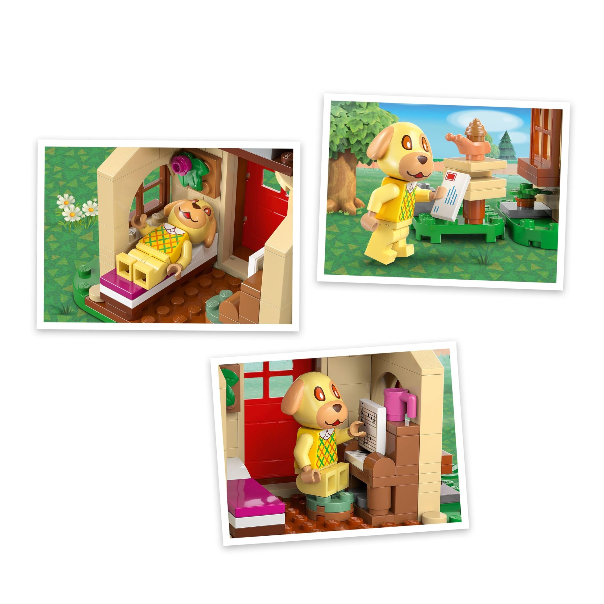 LEGO Animal Crossing Goldie’s Cozy House Building Toy - Pretend Play Set for Girls & Boys, Ages 6+ W/Dog Minifigure - Building Blocks Toy for Kids