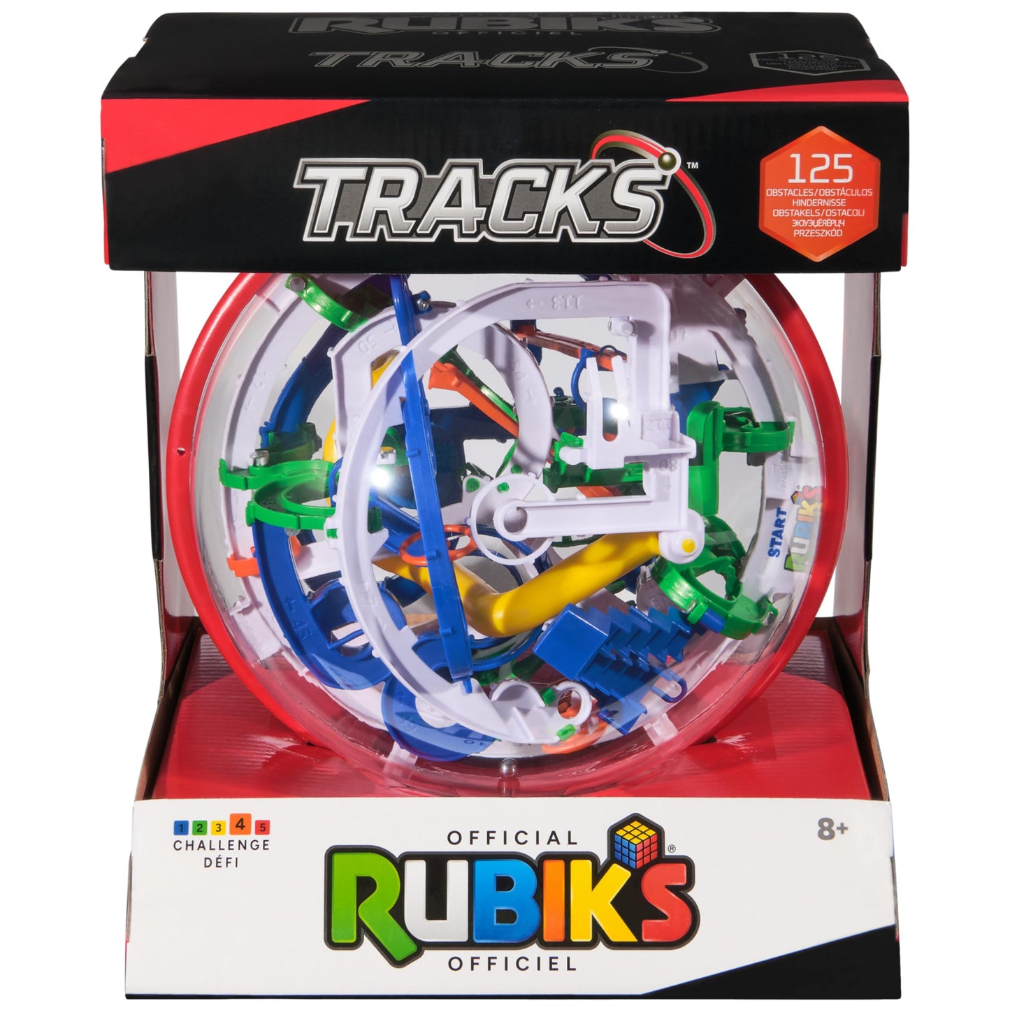 Rubik's Cube Tracks 125, 3D Puzzle Game and Maze with 125 Obstacles, Relaxing Toy that is a Challenge for the Mind, for Children Aged 8 and Up