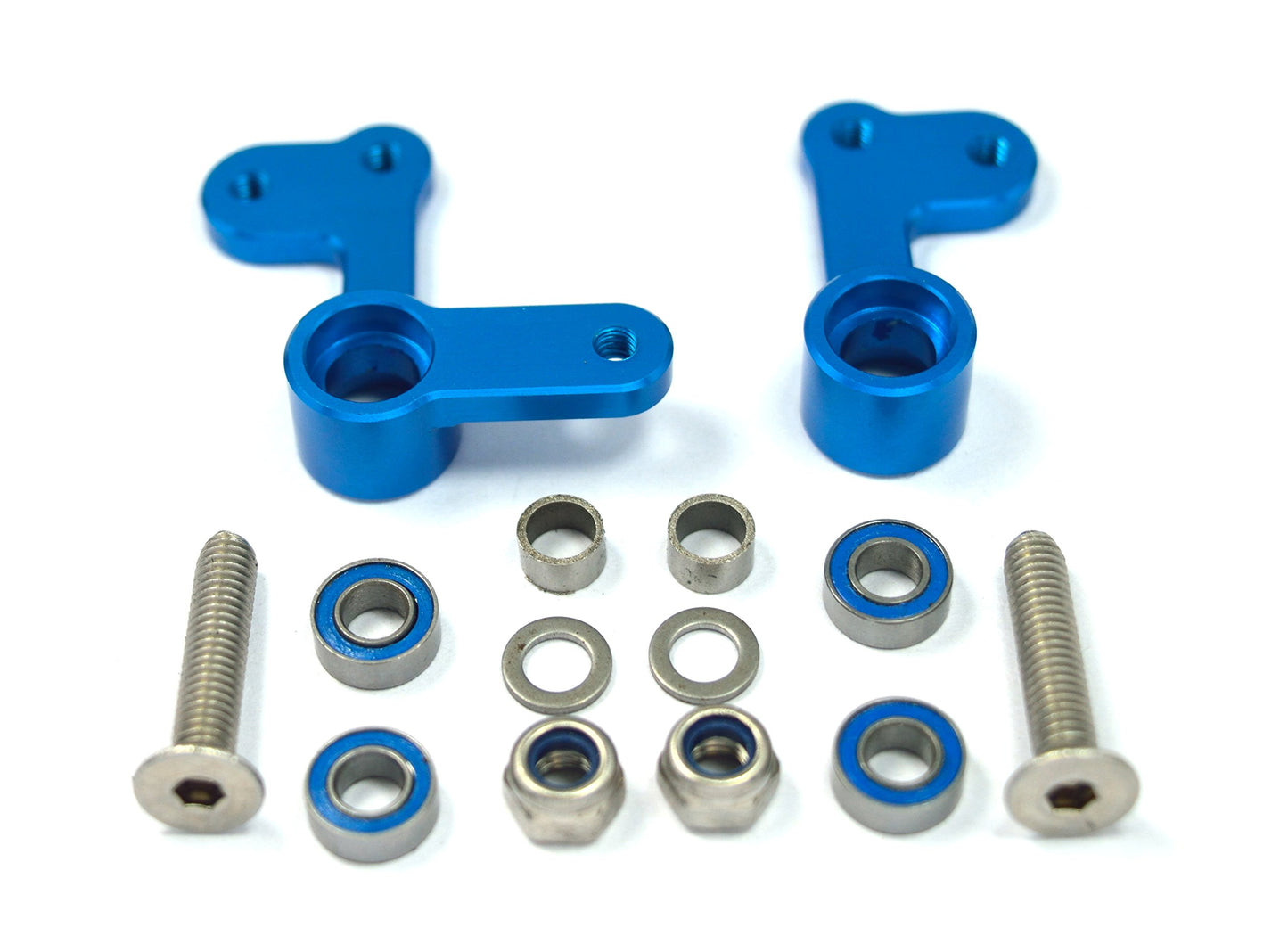 Dhawk Racing Aluminum Steering Cranks for Team Associated RC10 6255 Generic DR-920038-Blue