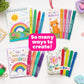 Ooly Smooth Stix Gel Crayons for Kids and Adults with Paint Brush - Set of 24 Watercolor Rainbow Crayons for Glass and Paper with Case, Twist-Up Gel