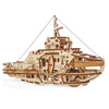 Tugboat Ugears 3D Mechanical Wooden Model for Self Assembling, DIY, Brainteaser