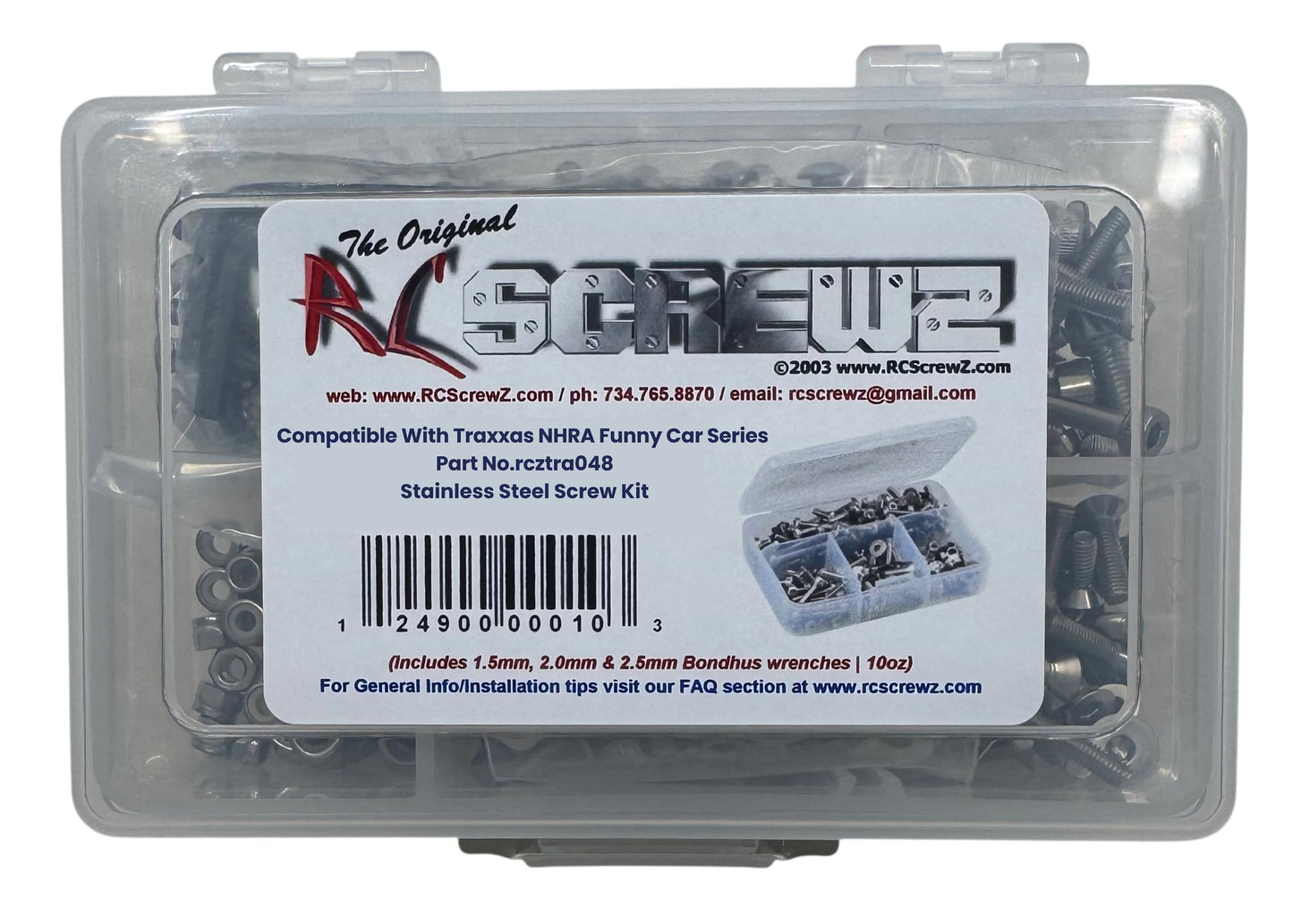 Traxxas NHRA Funny Car Series Stainelss Steel Screw Kit