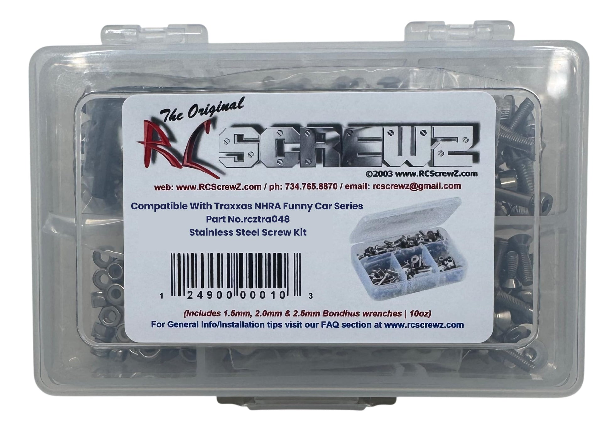 Traxxas NHRA Funny Car Series Stainelss Steel Screw Kit