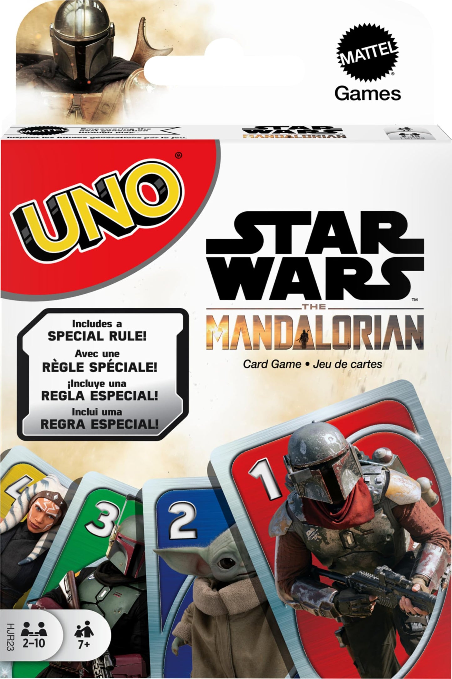 Mattel Games UNO Star Wars The Mandalorian in Storage Tin, Themed Deck & Special Rule, Gift for Kid, Adult & Family Game Nights, Ages 7 Years Old
