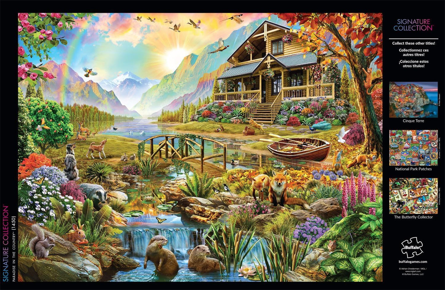 Buffalo Games Adrian Chesterman, Paradise in the Country, 1000 Piece Puzzle