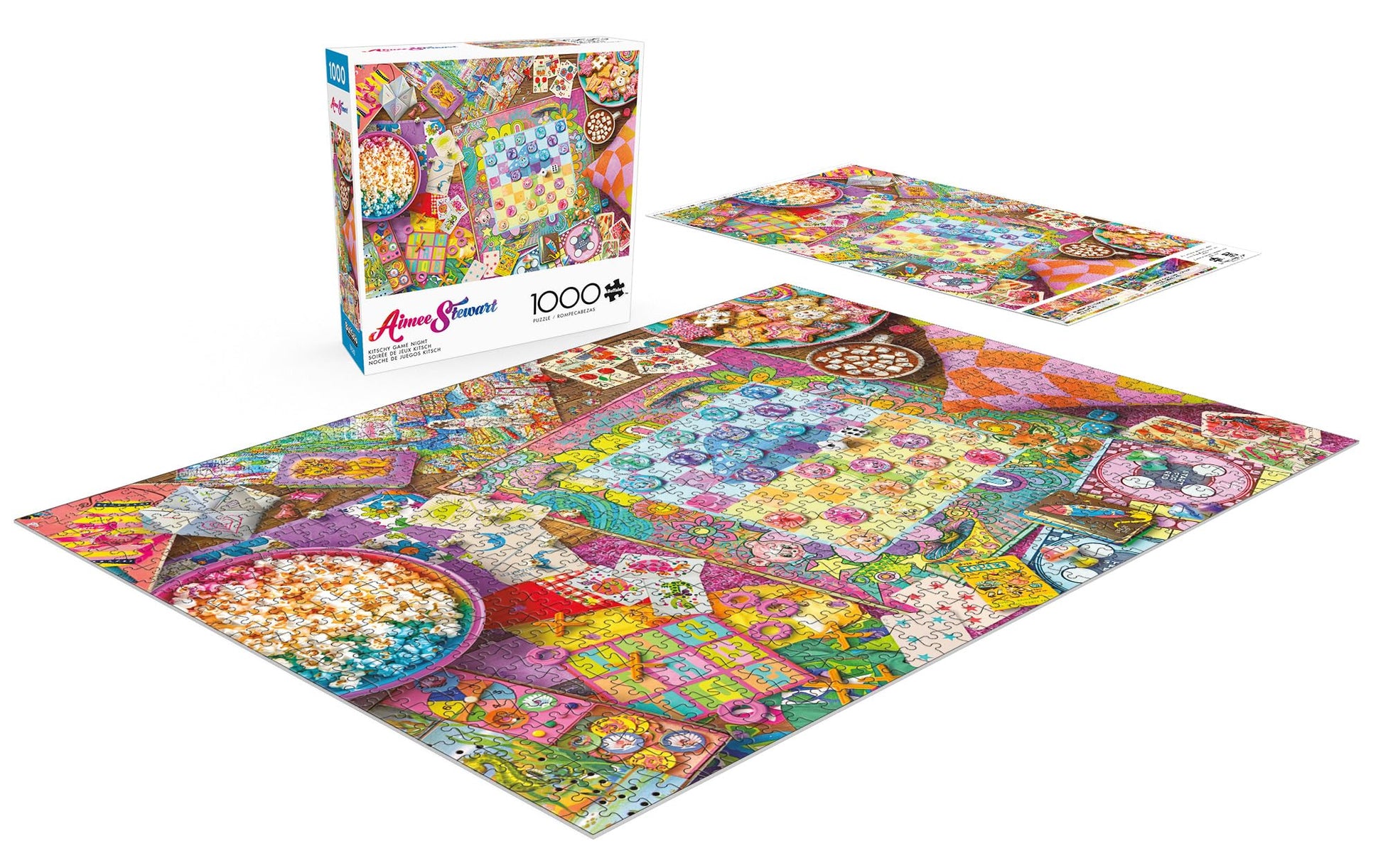 Buffalo Games - Aimee Stewart Kitschy Game Night - 1000 Piece Puzzle
