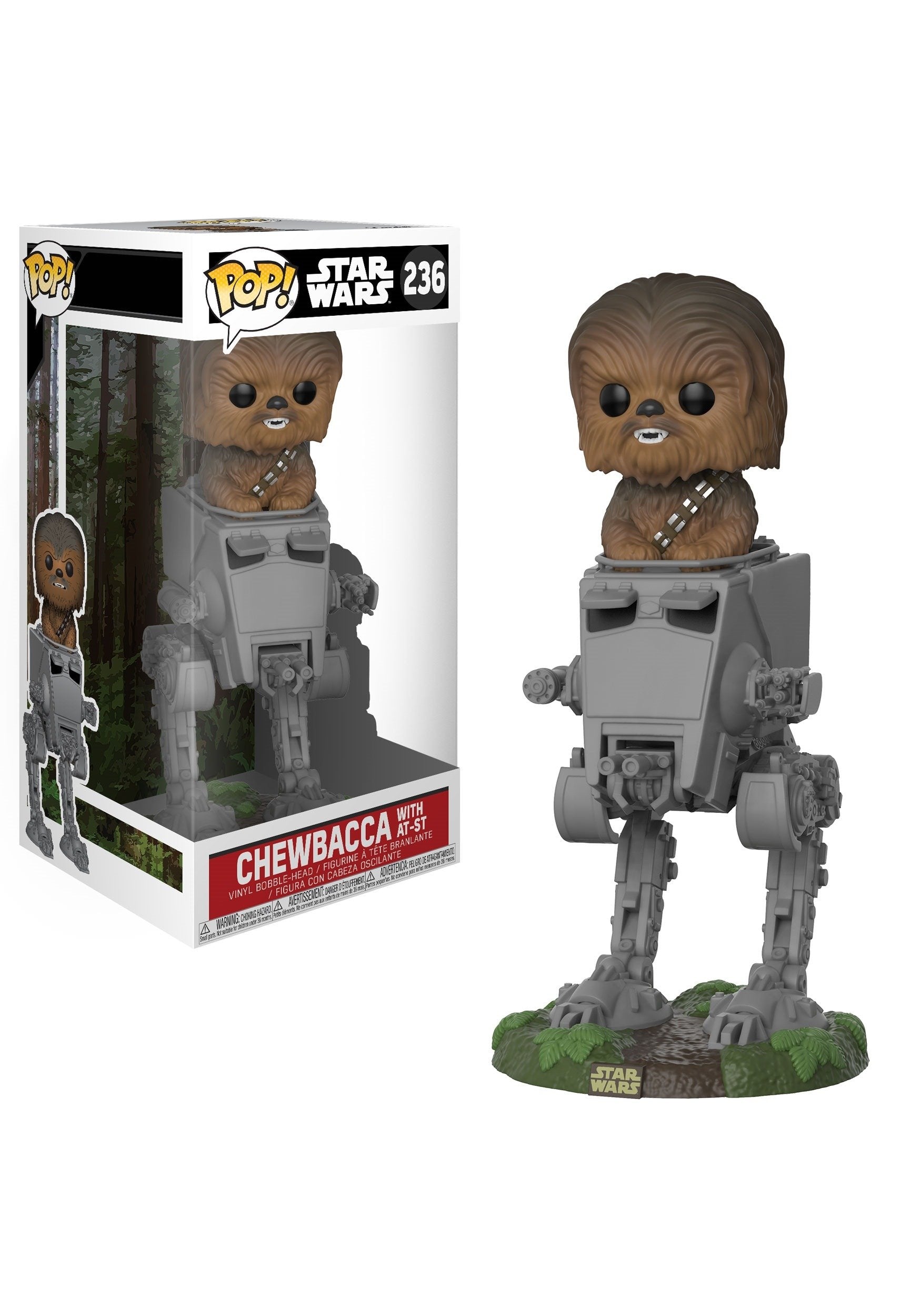 Funko POP! Deluxe: Star Wars - Chewbacca in AT-ST Collectible Toy