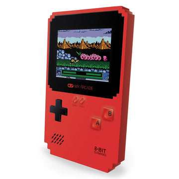My Arcade Pixel Classic - Handheld Game Console - 300 Retro Style Games Plus 8 Data East Classics - Lightweight Compact Size - Battery or Micro USB