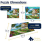 White Mountain 1000 Piece Jigsaw Puzzle Summer Ocean Scene, Beach House