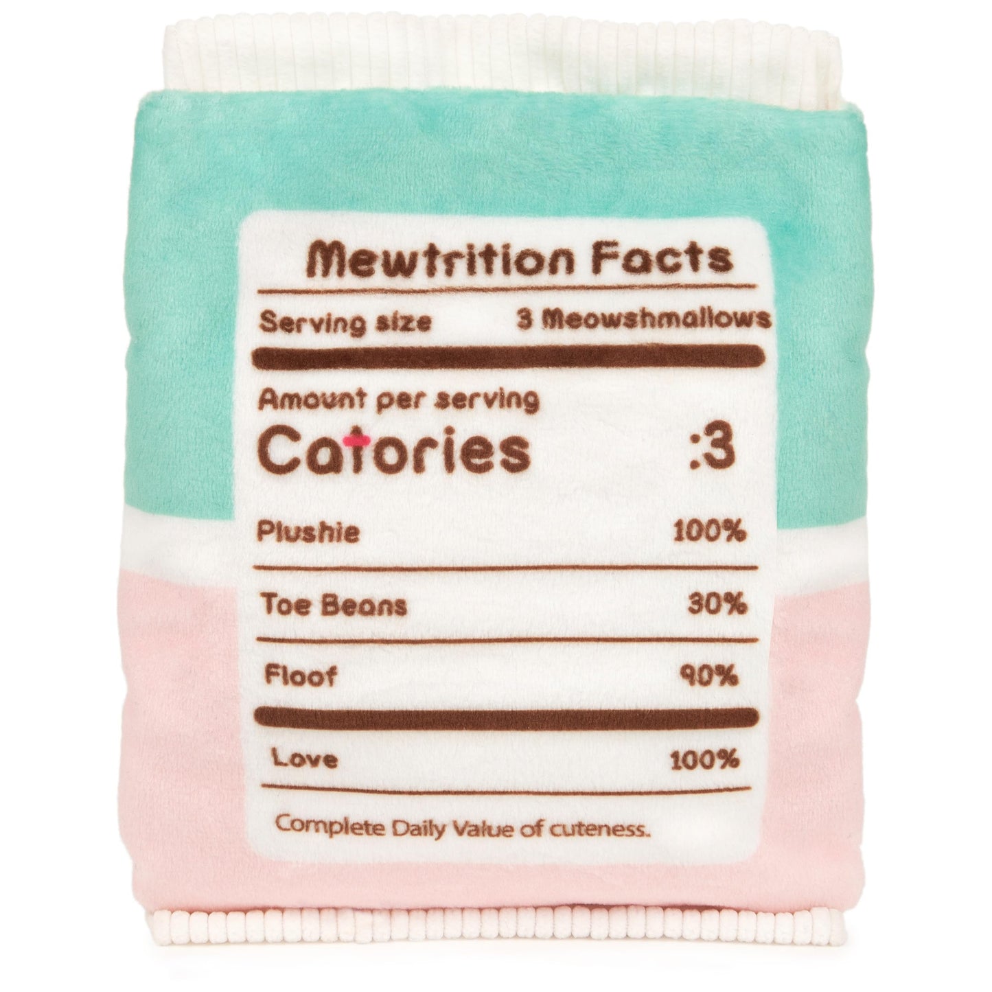 GUND Pusheen Meowshmallows Bag of Treats with Removable Mini Plush, Stuffed Animals for Ages 8 and Up, Pink/Green, 7.5”