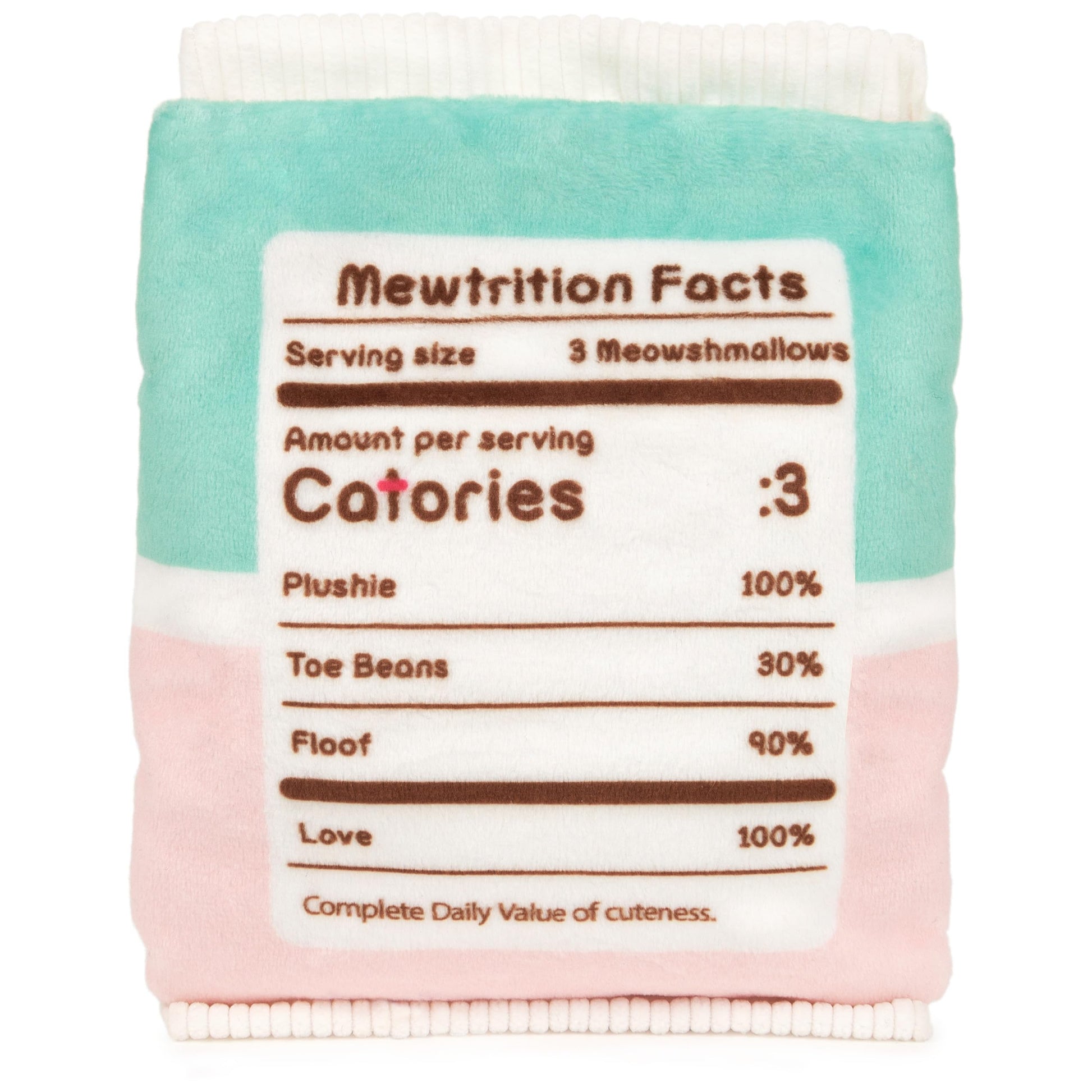 GUND Pusheen Meowshmallows Bag of Treats with Removable Mini Plush, Stuffed Animals for Ages 8 and Up, Pink/Green, 7.5”