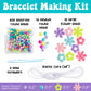 Creativity for Kids Beaded Flower Bracelet Making Kit | DIY Jewelry Craft Kit | Summer Crafts & Festival Accessories | Create 5 Colorful Beaded