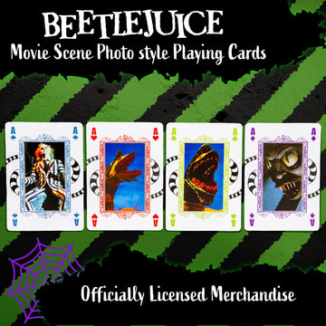 Aquarius Beetlejuice Playing Cards - Deck of Cards for Beetlejuice Fans - Unique Card Designs, Gift & Merchandise for All Ages
