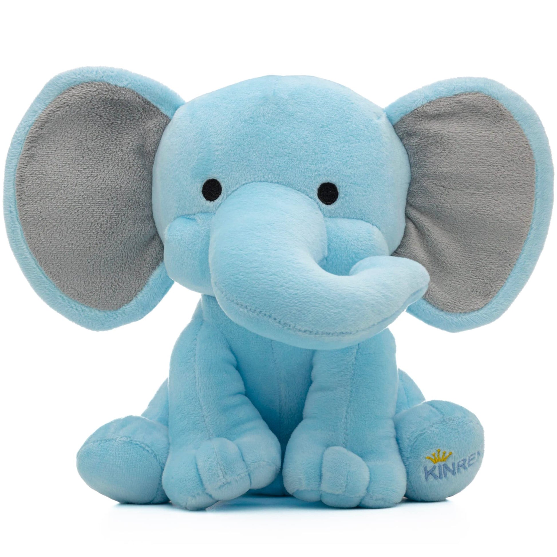 KINREX Elephant Stuffed Animals - Stuff Animal Plush Toy for Babies Girls Boys, Elephants Plushie Teddy Bear Toys for Birth Stats Baby Shower Infant
