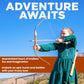Adventure Awaits! Handmade Wooden Bow and Arrow Set w/Paracord Wrap | 10 Wood Arrows, Quiver, and 2 Targets | for Outdoor Play
