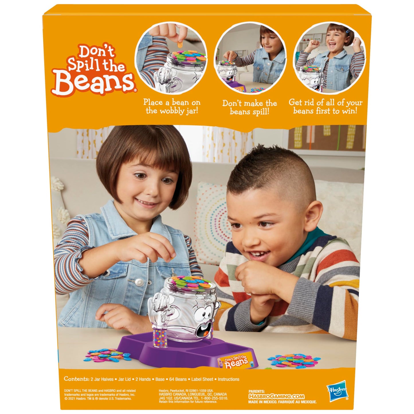Hasbro Gaming Don't Spill The Beans Game for Kids, Easy and Fun Balancing Game for Children Ages 3 and Up, Easter Gifts for Boys and Girls, Preschool