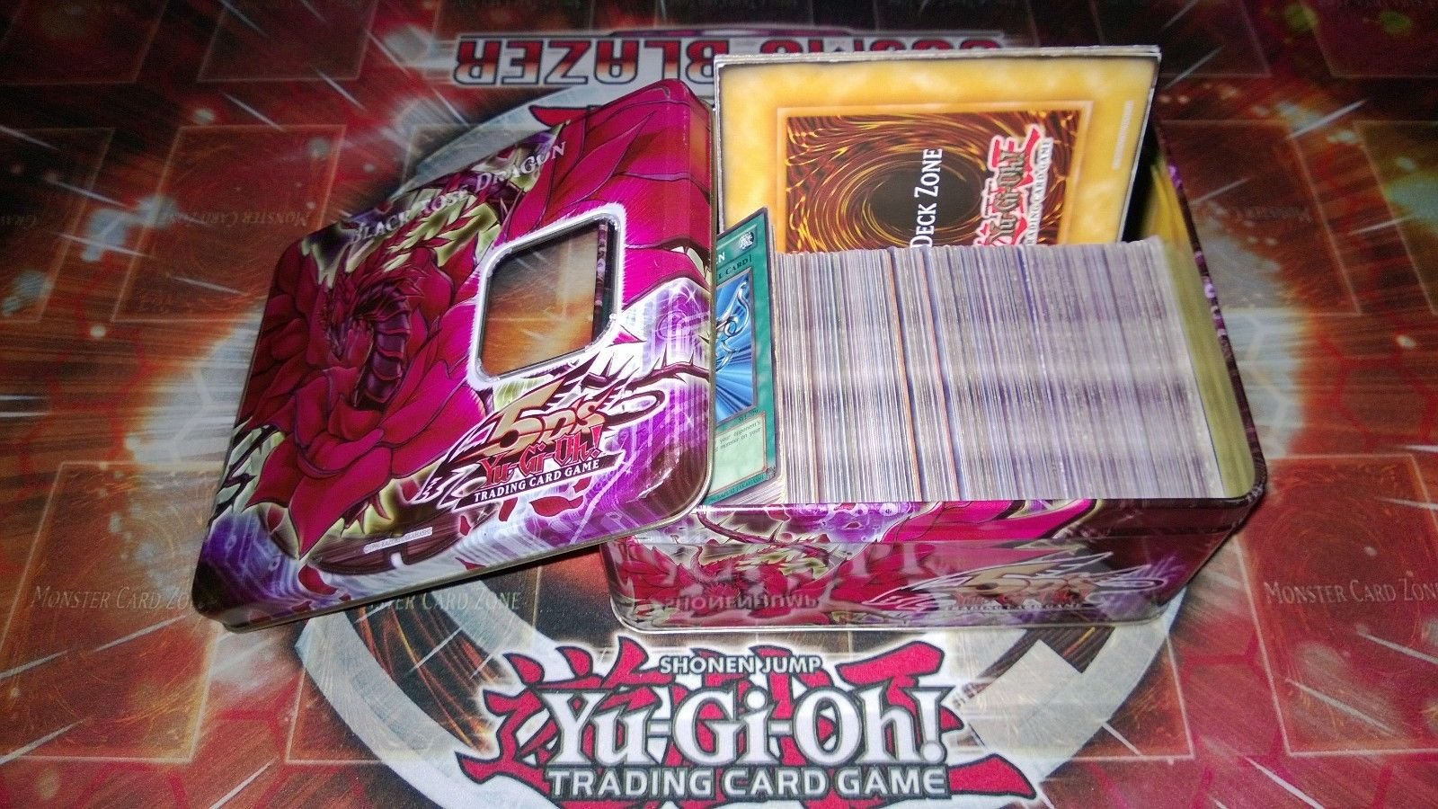 Lot of 100 Mint YuGiOh! SUPER Mega Cards Plus 4 Rares PLUS Holo Super/Ultra Rare Inserted!