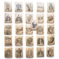 55 pcs Anatomy Vinyl Sticker Pack- Vintage Human Anatomy and Physiology Study Tools of Body Organs, Muscles, Soft Tissues, Medical Gifts for Biology